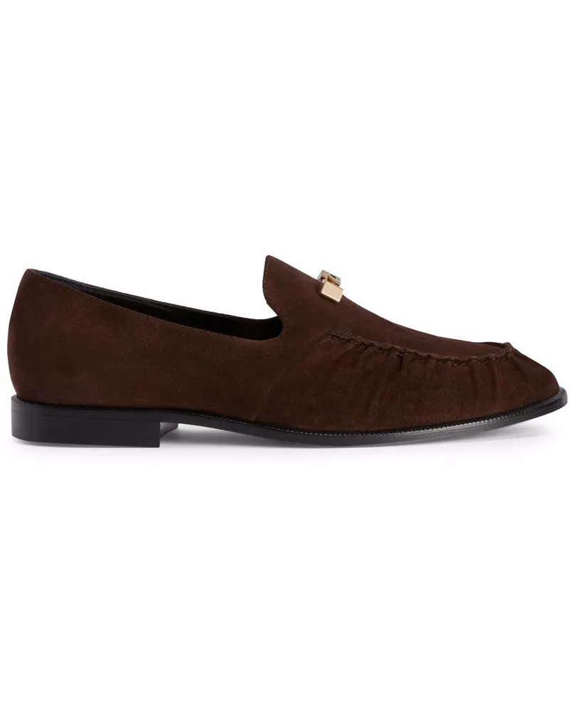 Giuseppe Zanotti Jareth Loafer mit Logo-Schild - Braun Braun