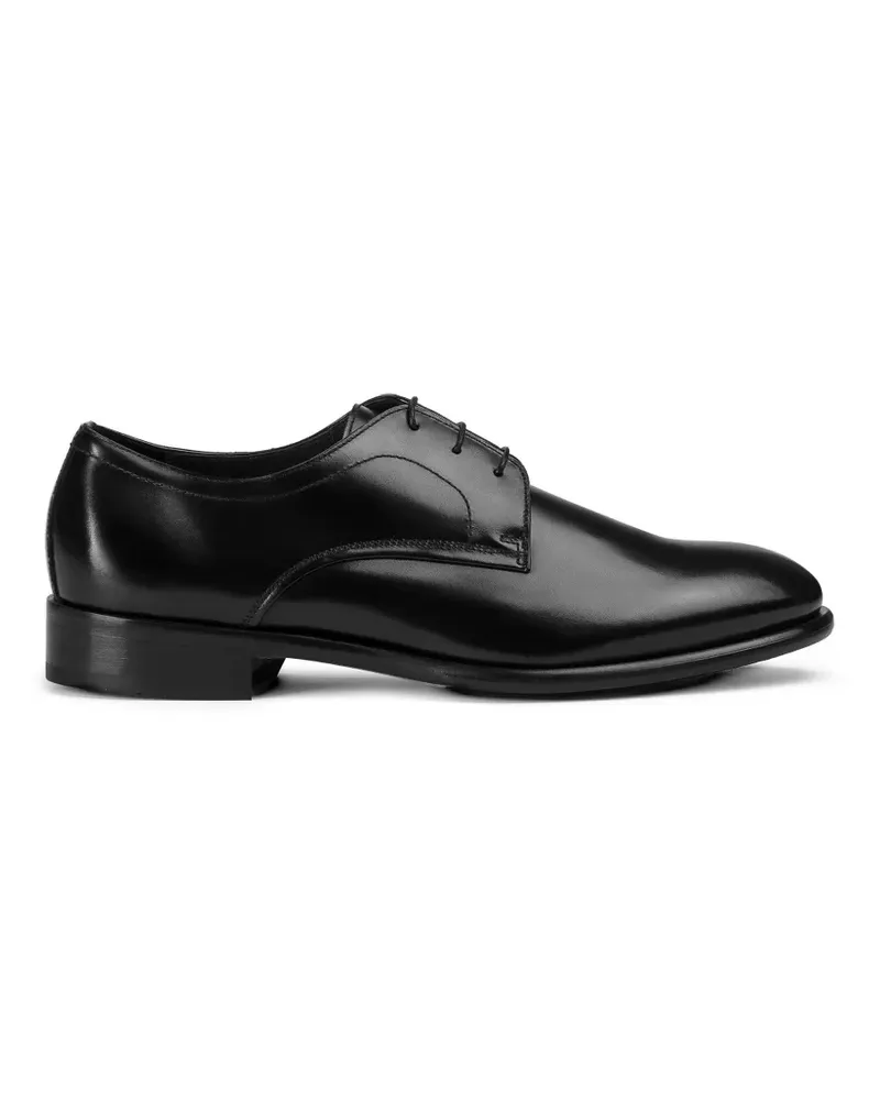 Doucal´s leather lace-up derby shoes - Schwarz Schwarz