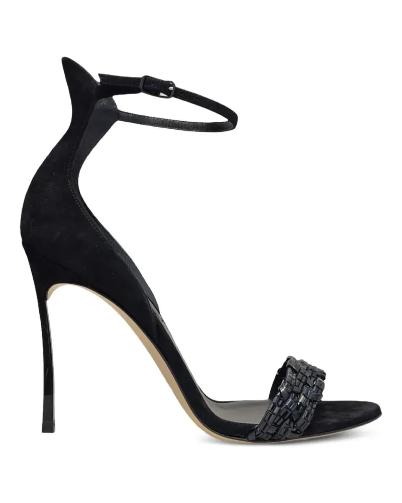 Casadei Blade braided-strap sandals - Schwarz Schwarz
