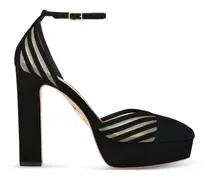 Alana Plateau Pumps aus Wildleder - Schwarz