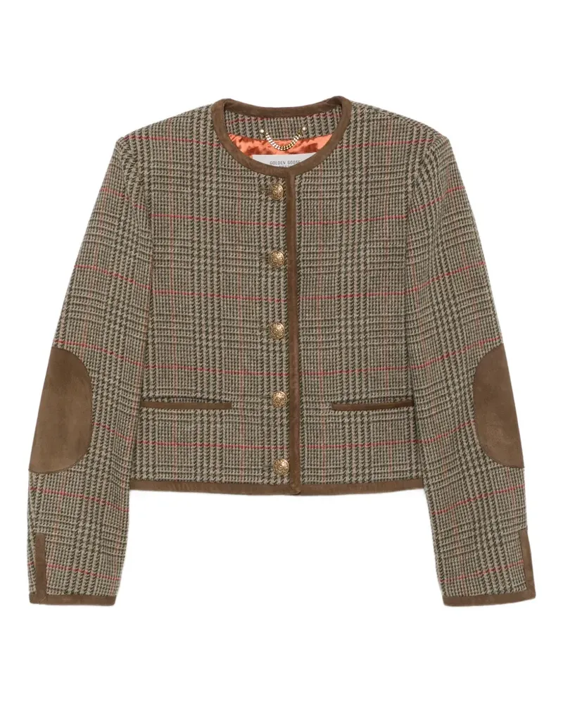 Golden Goose Kastige Prince of Wales Jacke - Braun Braun