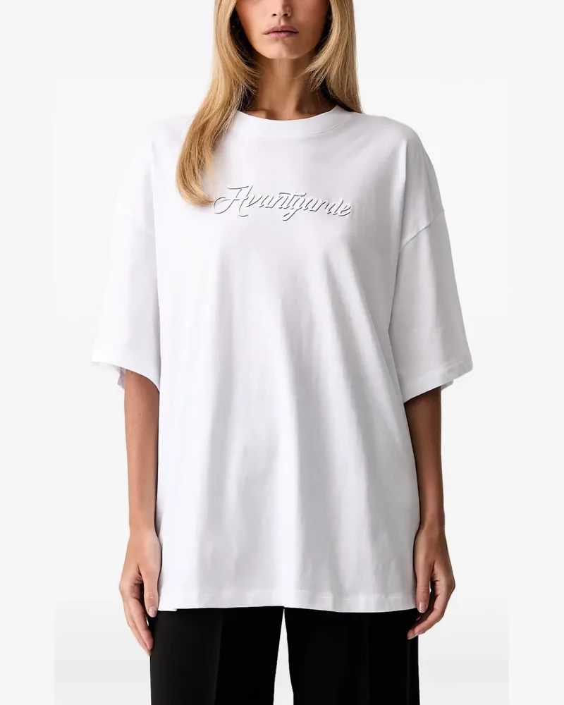 Armani Exchange T-Shirt im Oversized-Look - Weiß Weiß