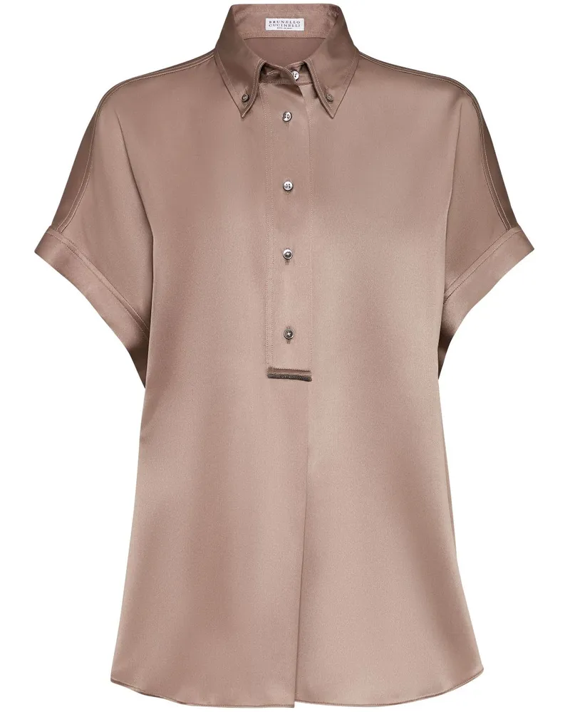 Brunello Cucinelli Hemd mit Monili-Verzierung - Nude Nude
