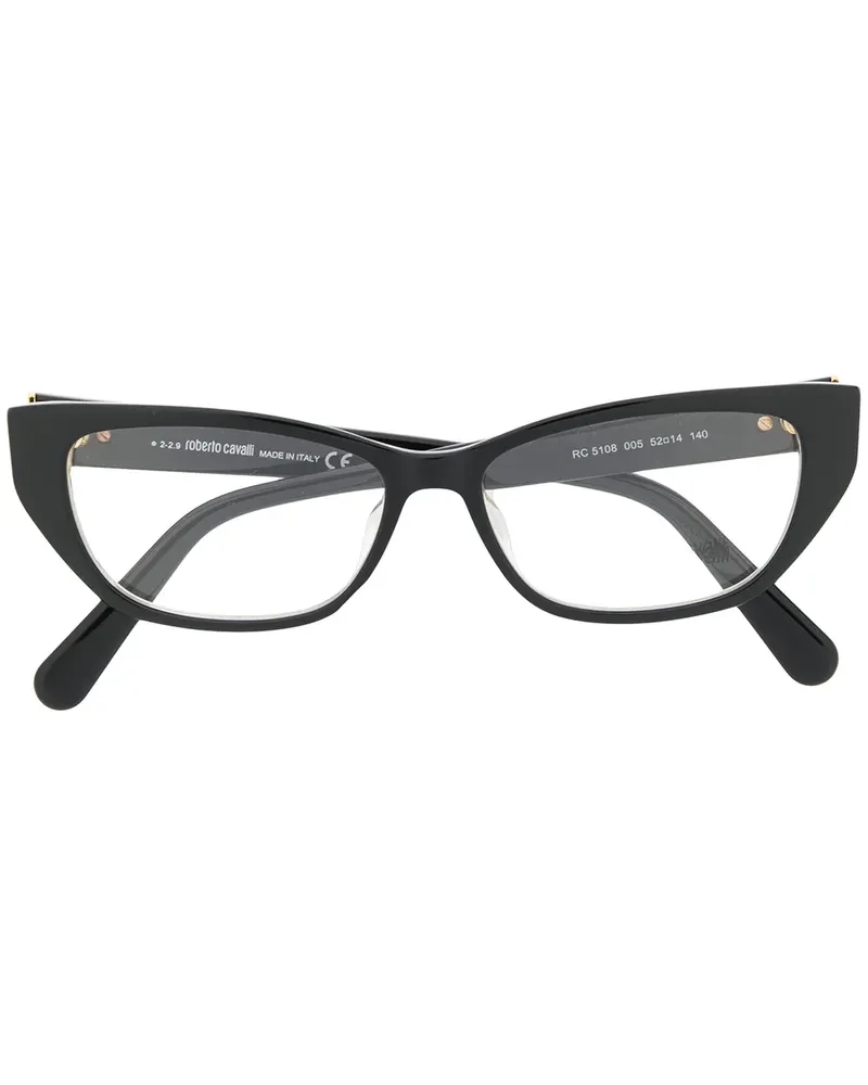 Roberto Cavalli Cat-Eye-Brille - Schwarz Schwarz