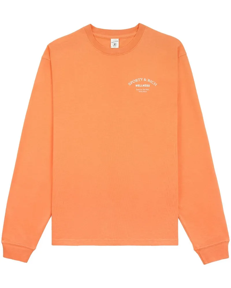 SPORTY & RICH Wellness Studio Sweatshirt - Orange Orange