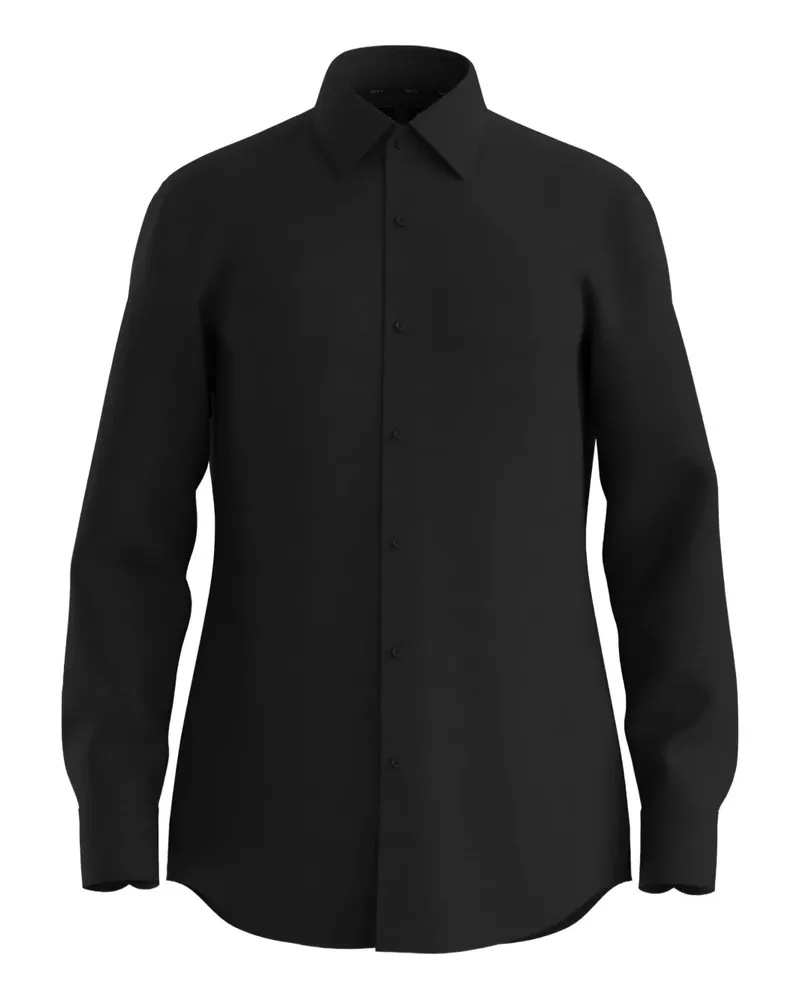 HUGO BOSS Langärmeliges Hemd - Schwarz Schwarz