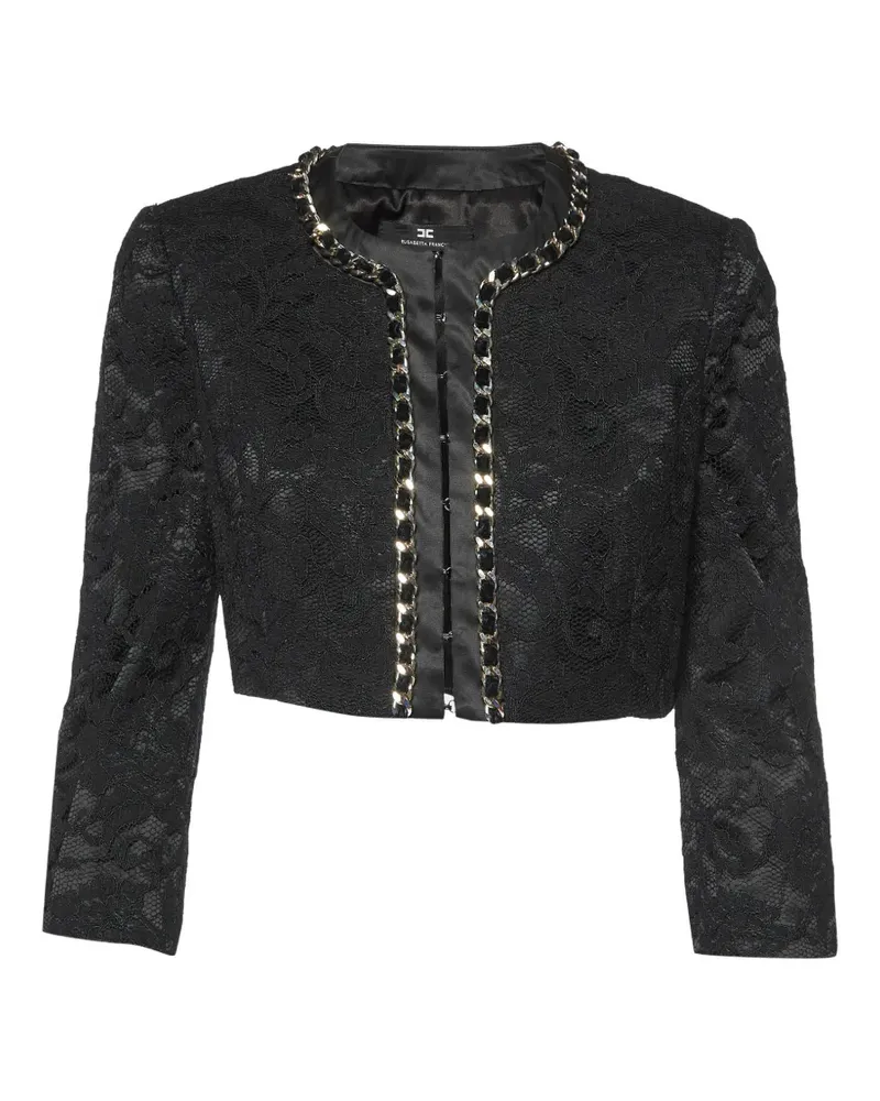 Elisabetta Franchi chain-detail jacket - Schwarz Schwarz