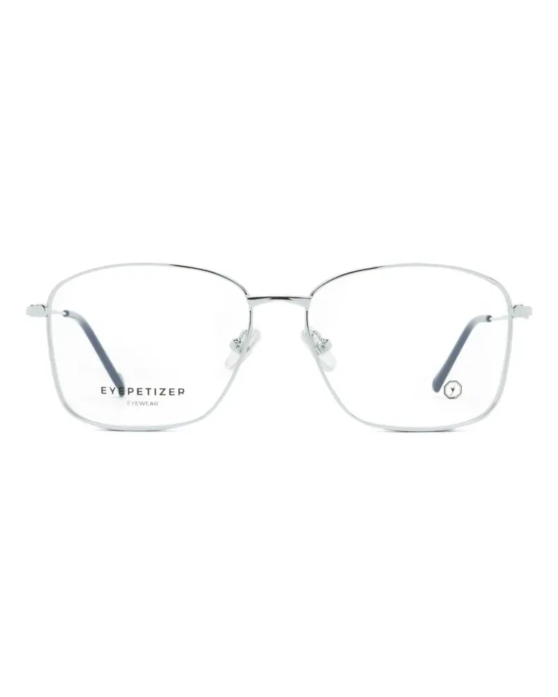 Eyepetizer Brille mit eckigem Gestell - Silber Silber