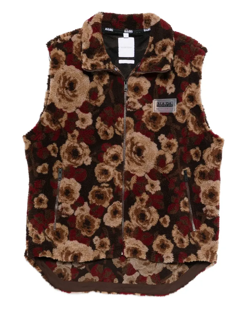 Napapijri x  T-Emin jacquard jacket - Braun Braun