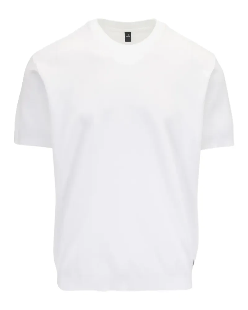 Wahts piqué-weave crew-neck T-shirt - Weiß Weiß