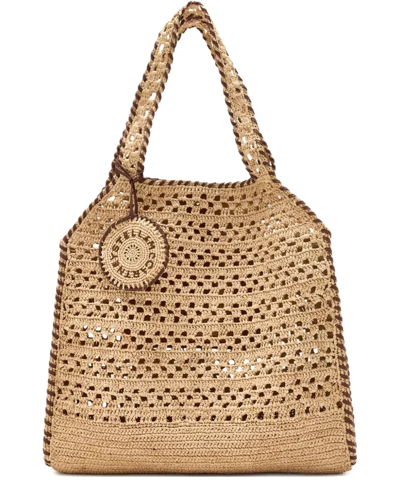 Stella McCartney Tote Bag mit Häkeldetail - Nude Nude