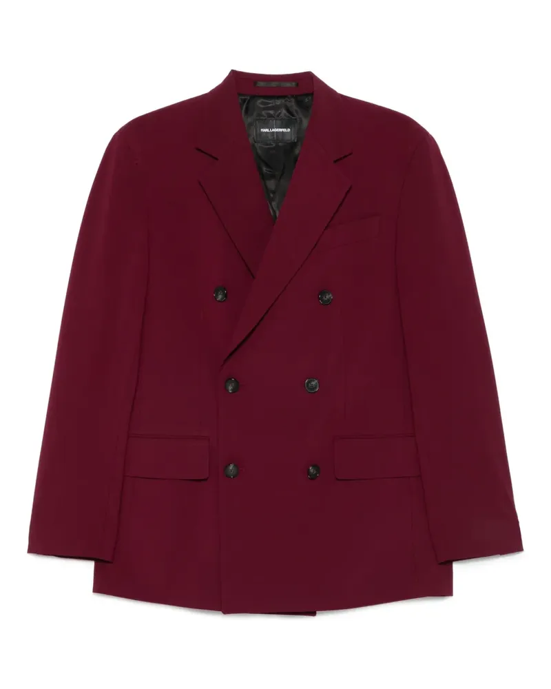 Karl Lagerfeld Doppelreihiges Sakko - Rot Rot