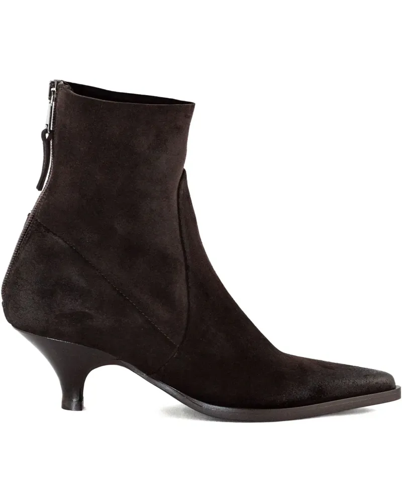 Elena Iachi Stiefel mit spitzer Kappe 50mm - Braun Braun