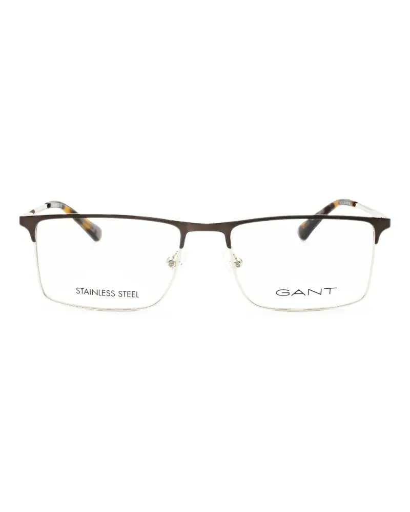 Gant rectangle-frame glasses - Braun Braun
