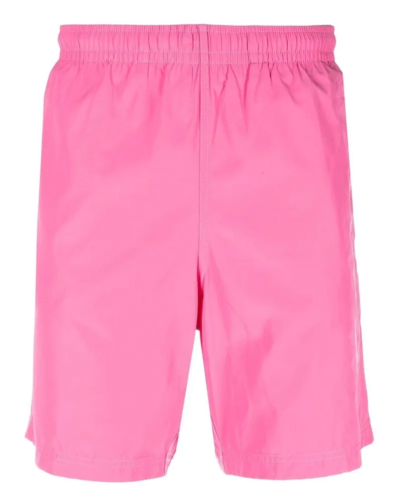 Alexander McQueen Badeshorts mit Logo-Print - Rosa Rosa
