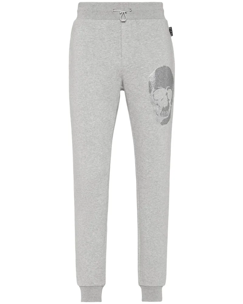 Philipp Plein Jogginghose mit Totenkopf - Grau Grau
