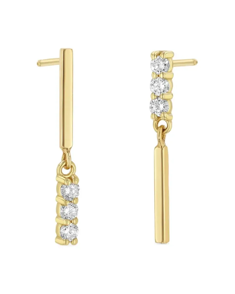 ZOË CHICCO 14kt Gelbgoldohrringe mit Diamanten Gold