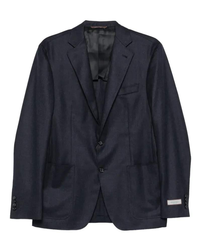 Canali Sakko mit aufgesetzten Taschen - Blau Blau