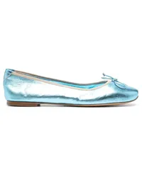 Casadei Ballerinas im Metallic-Look Blau