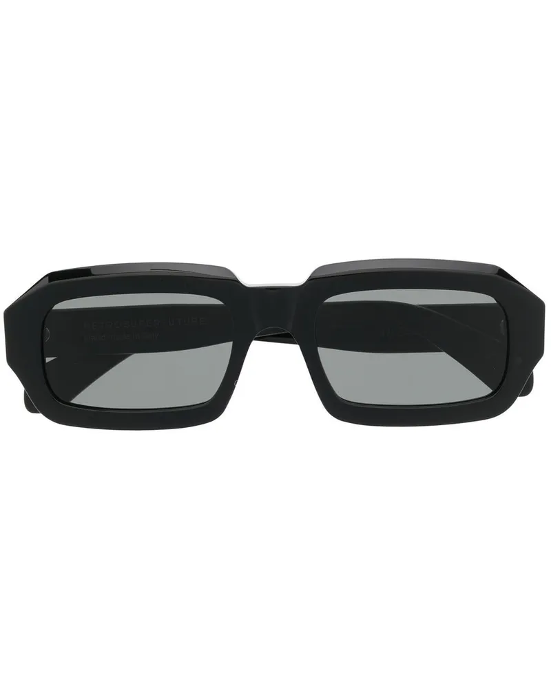 RETROSUPERFUTURE Sonnenbrille mit eckigem Gestell Schwarz