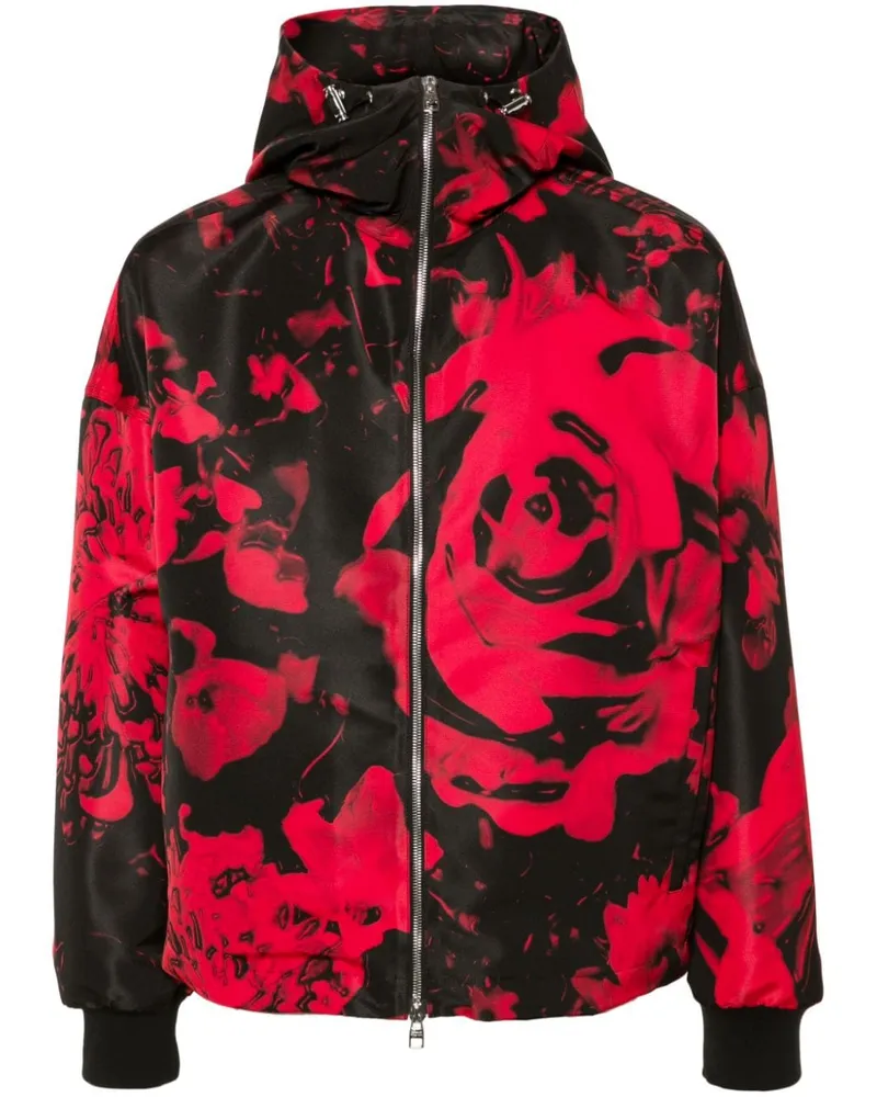 Alexander McQueen Wax Flower Jacke - Schwarz Schwarz