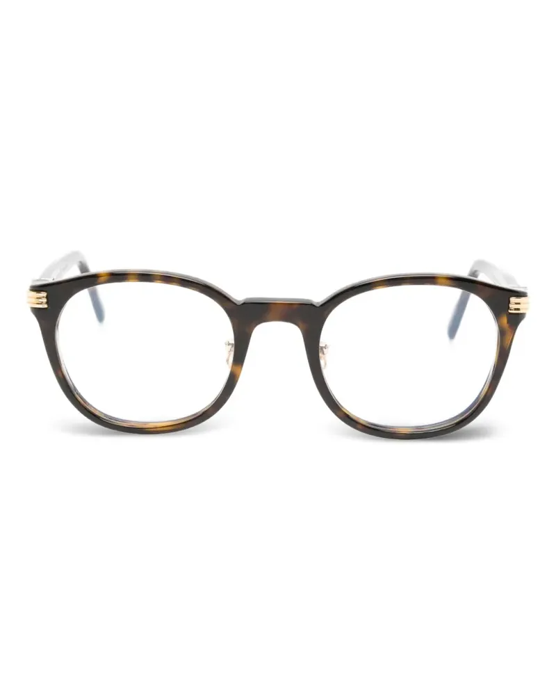 Cartier tortoiseshell-effect round-frame glasses - Braun Braun