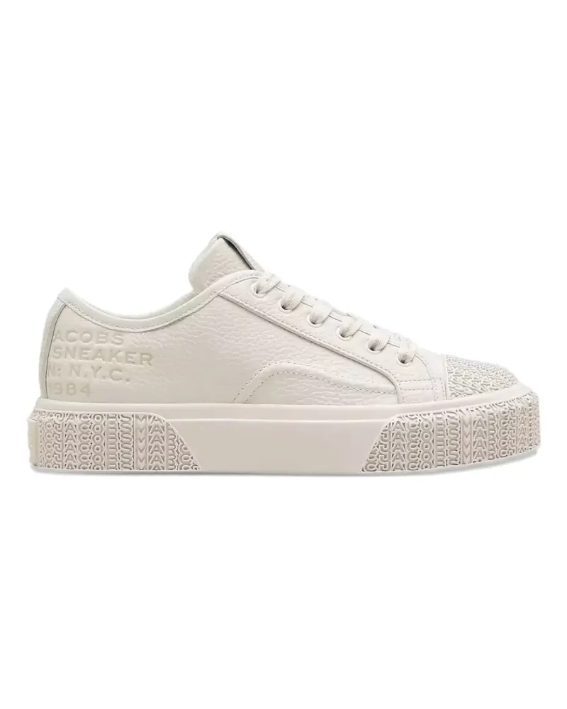 Marc Jacobs Sneakers aus strukturiertem Leder mit Logo-Prägung - Nude Nude