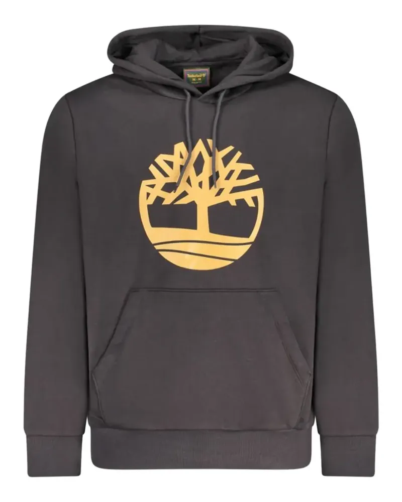 Timberland logo-print cotton hoodie - Schwarz Schwarz