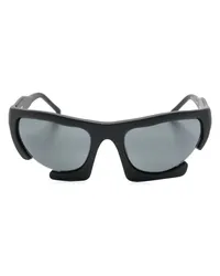 Heliot Emil Axially Sonnenbrille mit Biker-Gestell Schwarz