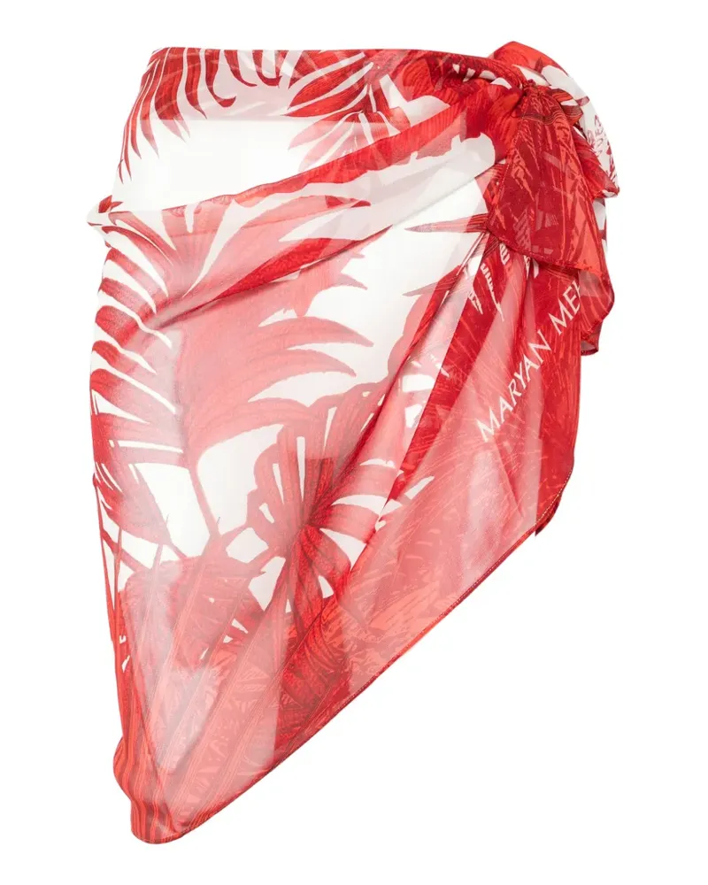 Maryan Mehlhorn floral-print sarong - Nude Nude