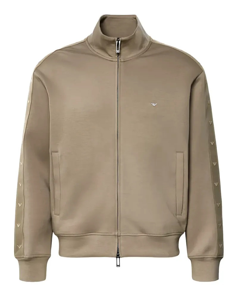 Emporio Armani logo-tape jacket - Nude Nude