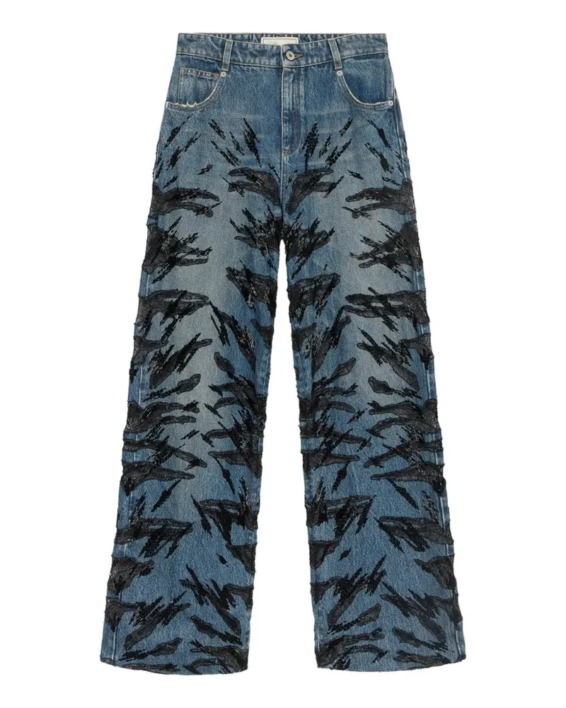 Blumarine Jeans mit Gürtelschlaufen - Blau Blau