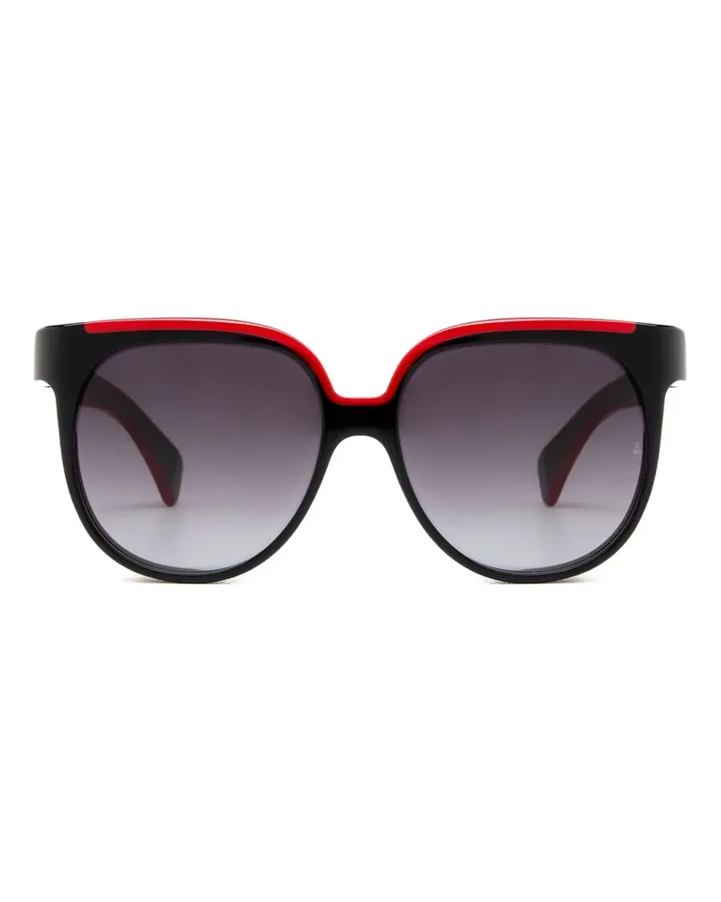 Jacques Marie Mage Eckige Cleveland Sonnenbrille - Schwarz Schwarz