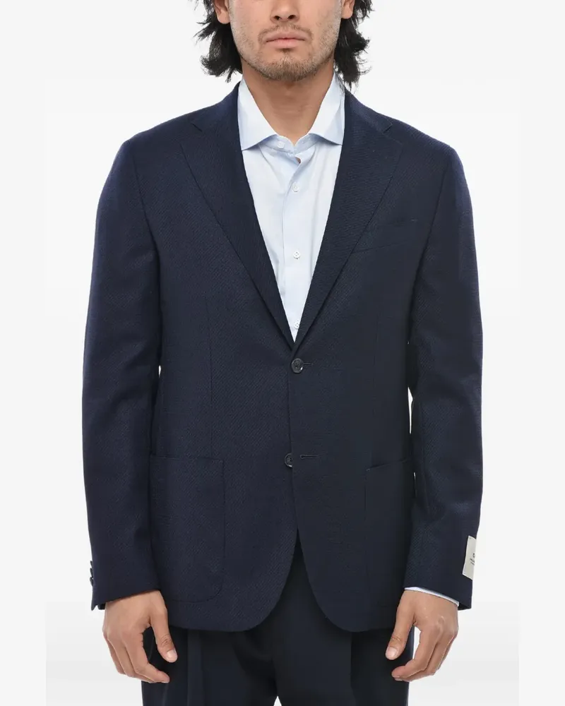 Corneliani single-breasted blazer - Blau Blau