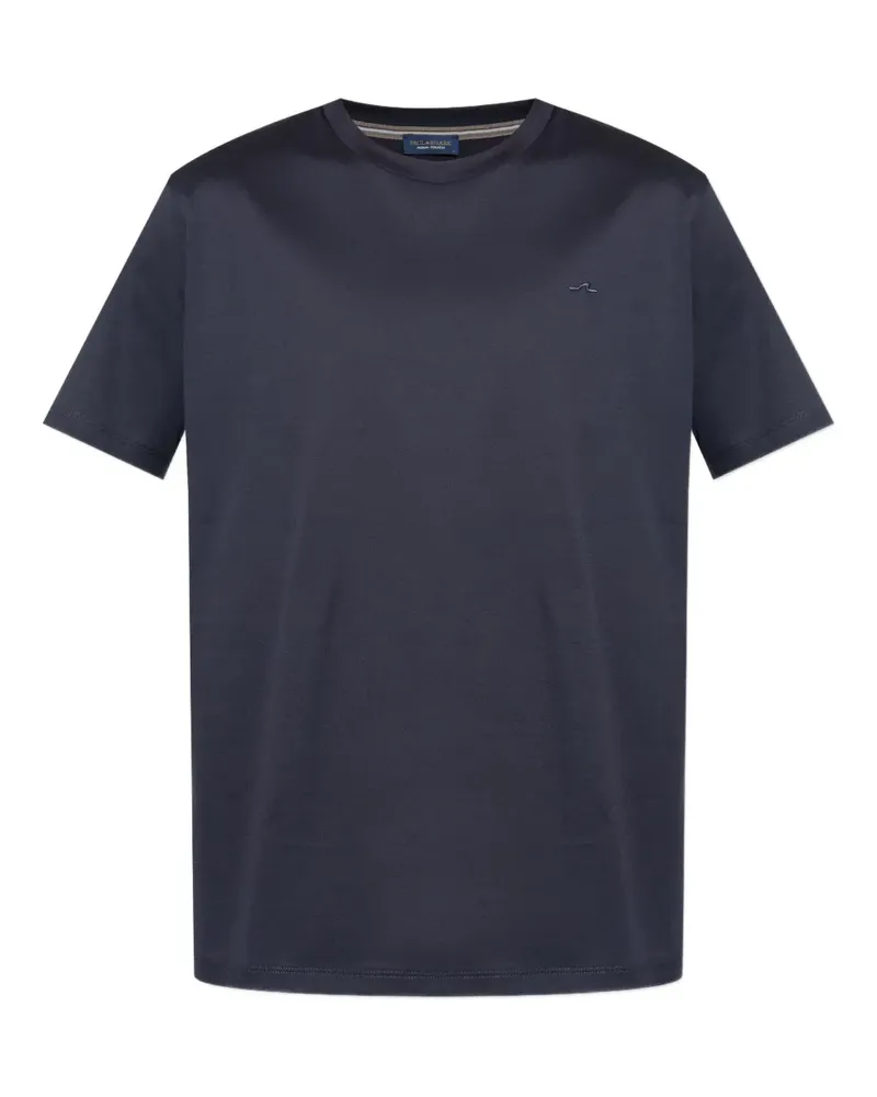 Paul & Shark T-Shirt mit Logo-Stickerei - Schwarz Schwarz