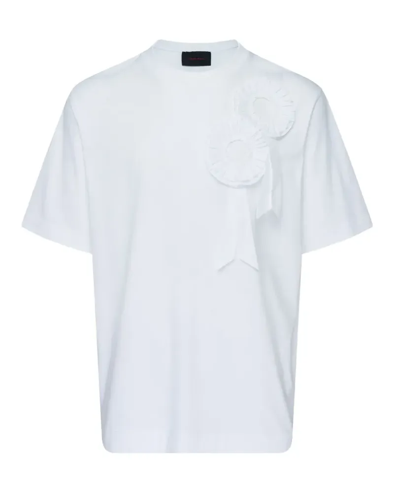 Simone Rocha T-Shirt mit Rüschen - Weiß Weiß