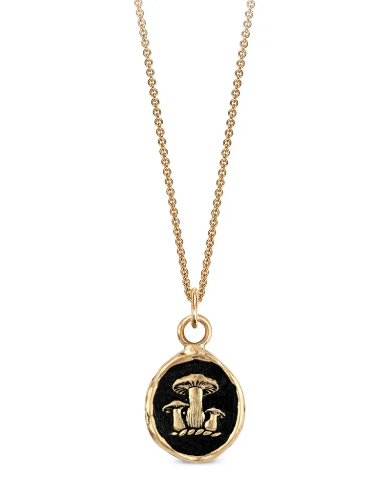 Pyrrha 14kt Earthy Talisman Gelbgoldhalskette mit Anhänger Gold