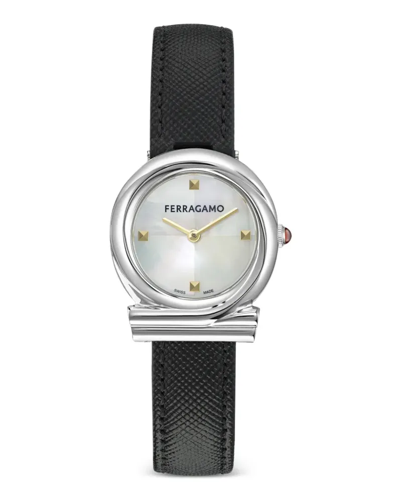 Ferragamo Gancini Twisted 28mm watch - Weiß Weiß