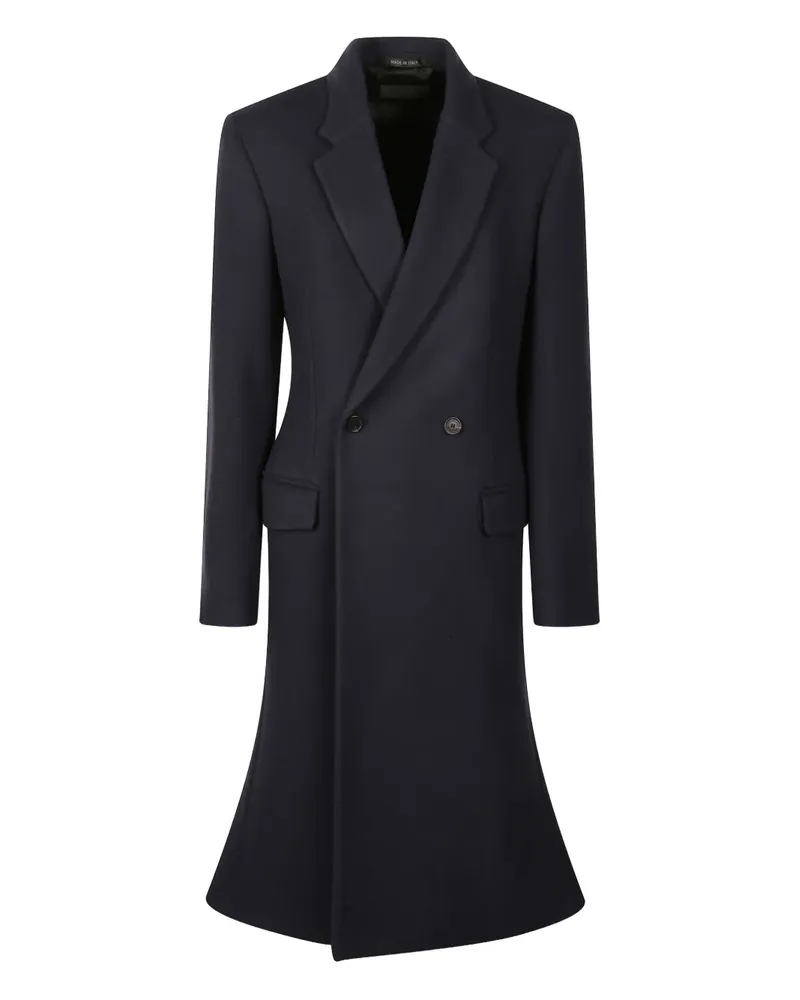 Balenciaga Godet midi double-breasted coat - Blau Blau