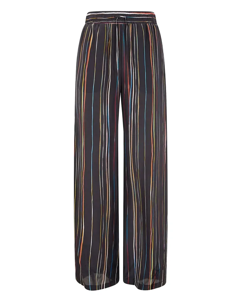 Paul Smith Gestreifte Wide-Leg-Hose - Blau Blau
