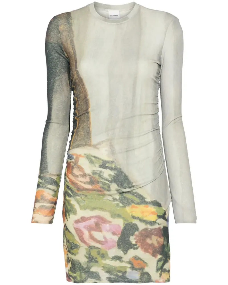 Nanushka Drapiertes Kleid - Grün Grün