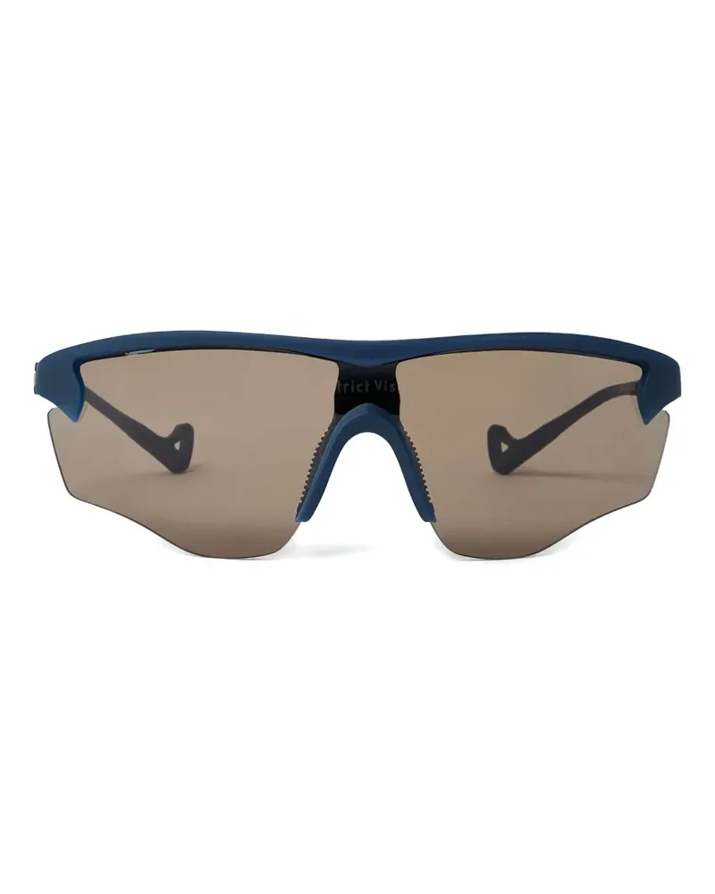 District Vision oversize-frame sunglasses - Blau Blau