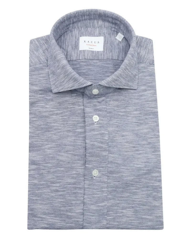 XACUS Klassisches Hemd - Blau Blau