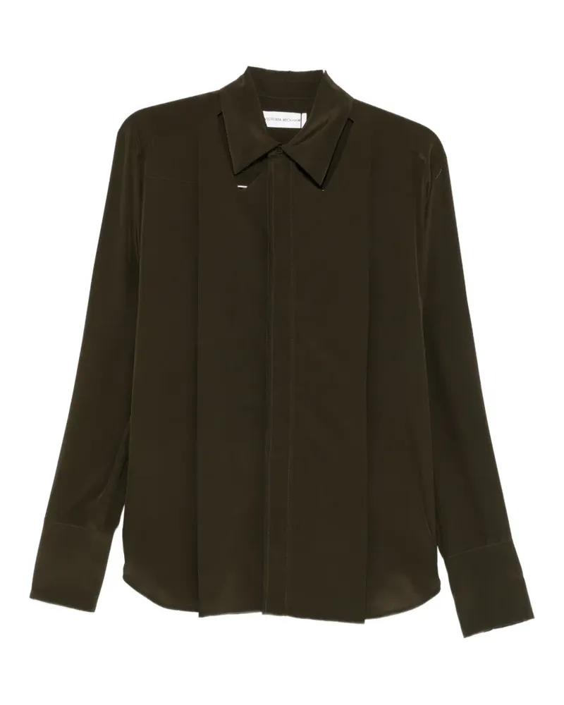 Victoria Beckham Hemd mit Cut-Outs - Grün Grün