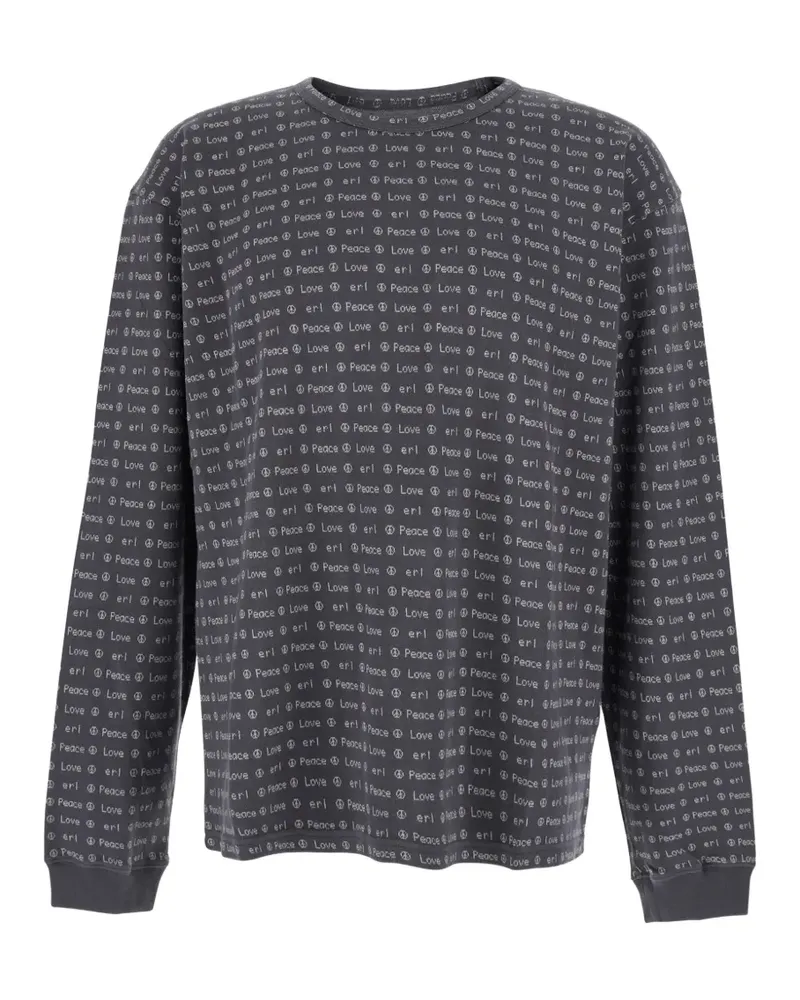 ERL jacquard cotton sweatshirt - Braun Braun