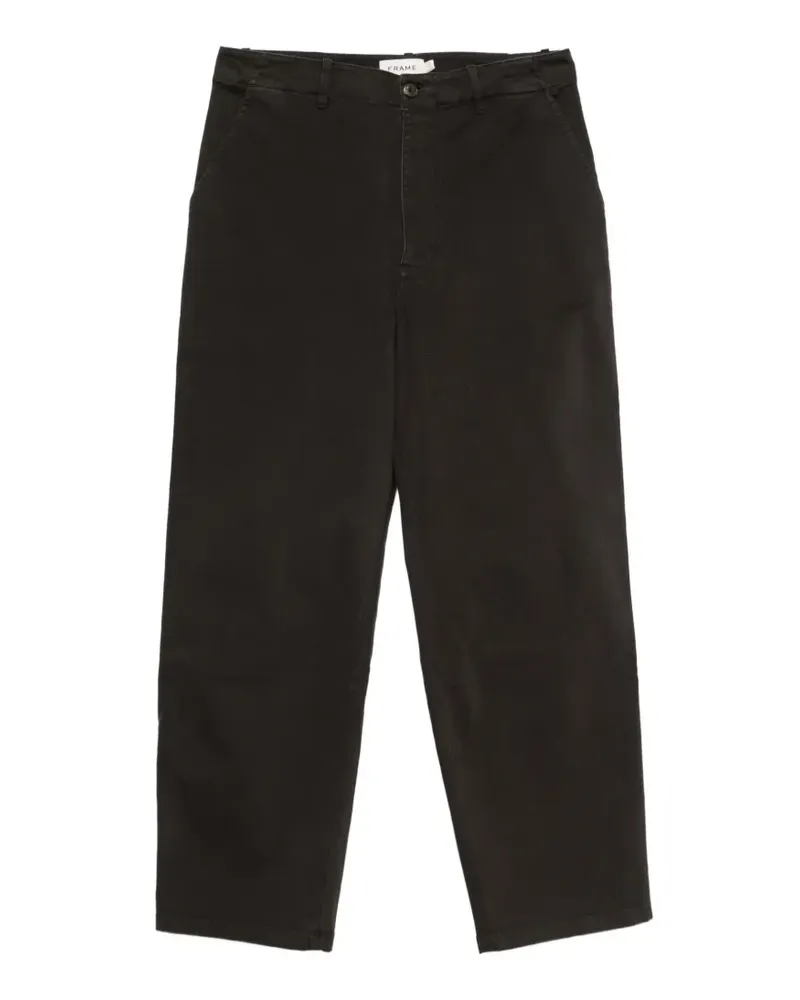 Frame Denim Hose mit geradem Bein - Schwarz Schwarz