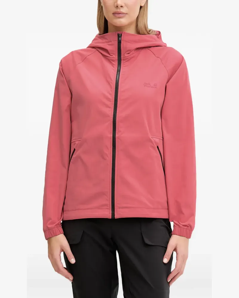 Jack Wolfskin Leichte Mahani Kapuzenjacke - Rosa Rosa