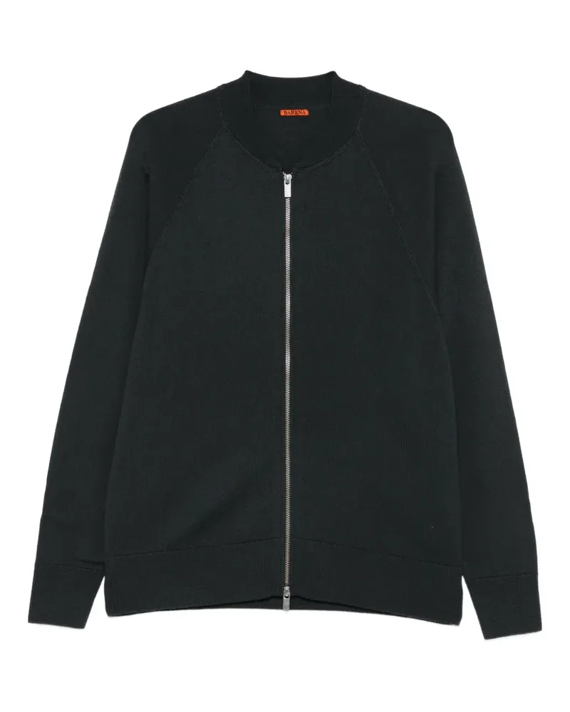 BARENA Reißverschluss-Cardigan mit Raglanärmeln - Grau Grau