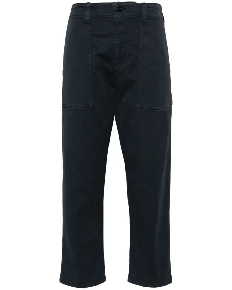 ASPESI Klassische Cropped-Hose - Blau Blau