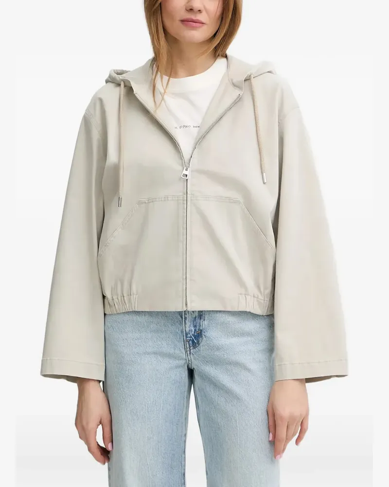 Marc O'Polo hooded zip-up jacket - Nude Nude